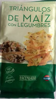 Triángulos de maíz con legumbres