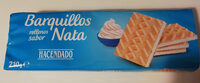 Barquillos rellenos sabor nata