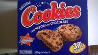 Cookies con pepitas de chocolate