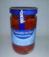 Pimientos en tiras condimentados