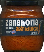 Zanahoria en tiras
