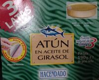 Atun en aceite de girasol