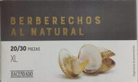 Berberechos al natural. 20/30 piezas XL