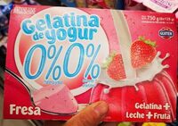 Gelatina de yogur 0% fresa