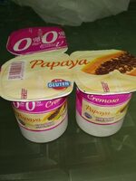 Yogur cremoso papaya