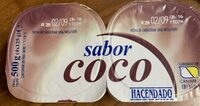 Yogur sabor coco