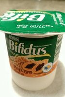 Bífidus con papaya y avena