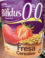 Bífidus sabor fresa con cereales 0%