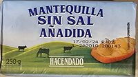 Mantequilla sin sal