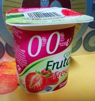 Yogur con fresa 0%