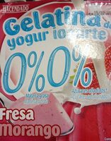 Gelatina de yogur 0% sabor fresa