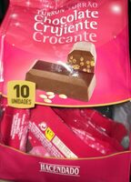 Turrón de chocolate crujiente