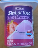 Yogur sabor fresa sin lactosa