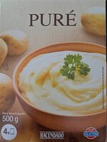 Puré de patatas en copos instantáneo preparado