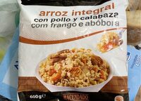 Arroz integral con pollo y calabaza