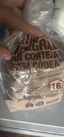 Pan de molde integral sin corteza