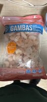 Gambas peladas con agua añadida