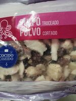 Pulpo troceado cocido congelado