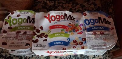 YogoMix natural azucarado con discos, chocos y bolitas