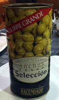 Aceitunas verdes rellenas de anchoa