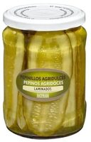 Pepinillos agridulces laminados