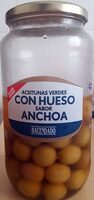 Aceitunas verdes con hueso sabor a anchoa
