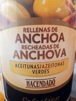 Aceitunas verdes rellenas de anchoa
