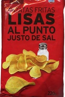 Patatas fritas lisas al punto justo de sal