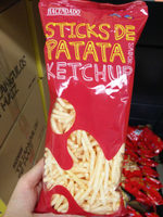 Sticks de patata sabor ketchup