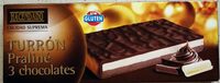 Turrón praliné 3 chocolates