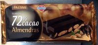 Turron 72% cacao almendras
