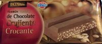 Turrón de chocolate crujiente