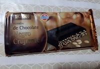 Turrón de chocolate negro crujiente