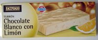 Turrón de chocolate blanco con limón