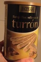 Barquillos rellenos de turrón
