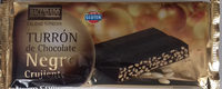 Turrón de chocolate negro crujiente