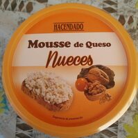 Mousse de queso nueces