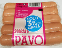 Salchichas de pavo 3% grasa