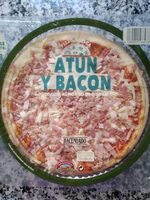 Pizza atún y bacon