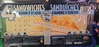 Sandwiches de jamón y queso