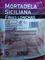 Mortadela siciliana finas lonchas