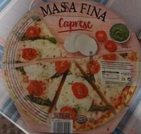 Pizza masa fina caprese