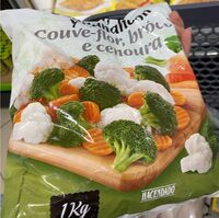 Coliflor, brócoli y zanahoria