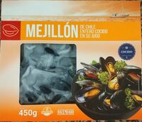 Mejillón de chile entero cocido en su jugo