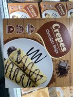 Crepes com recheio de chocolate belga