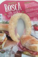 Crujiente rosca de lomo, bacon y queso emmental