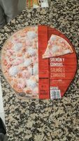 Pizza salmón y gambas