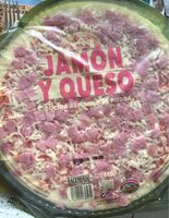 Pizza jamón y queso