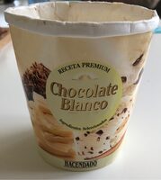 Helado de chocolate blanco