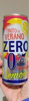 Tinto de verano 0% sabor lemon